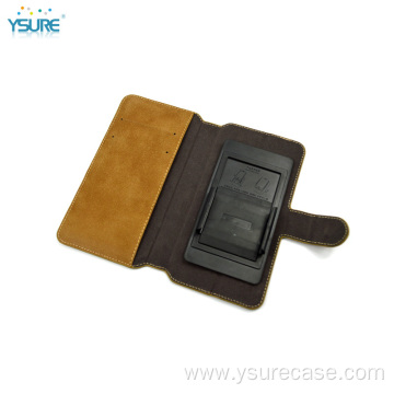 Factory wholesale fashion leather flip wallet phone bag